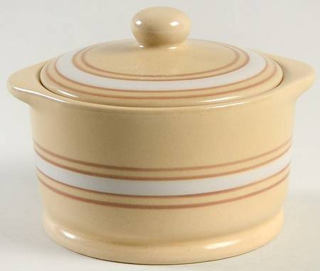 Yellow Ware Sugar Bowl & Lid
