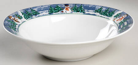 Frosty Friends 9" Round Vegetable Bowl