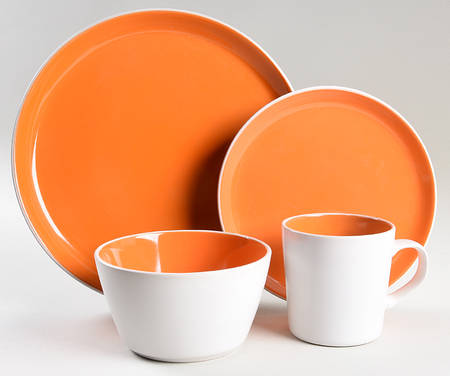 Color Burst Chili Mango 4 Piece Place Setting