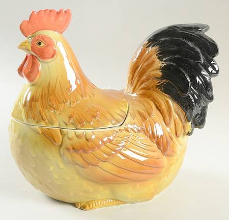 Chicken Cookie Jar & Lid