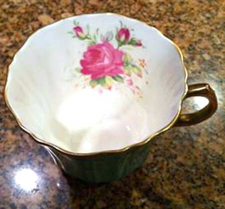 Wetley Rose Green Footed Cup
