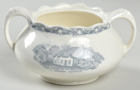 Country Side (Gray) Sugar Bowl No Lid