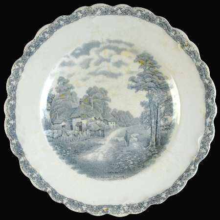 Country Side (Gray) Luncheon Plate