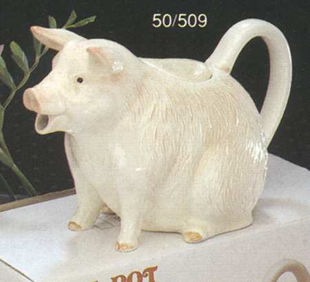Pig Figural Teapot & Lid