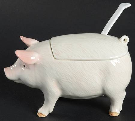 Pig Sugar Bowl & Lid