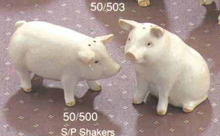 Pig Individual Figural Salt & Pepper Set