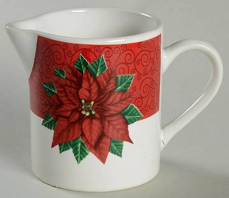 Poinsettia Creamer
