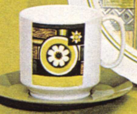 New Dimension Footed Cup & Saucer Set