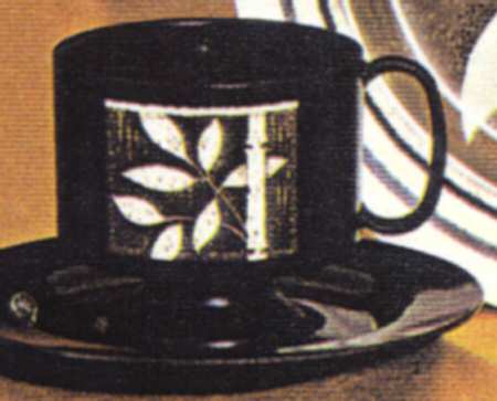Bamboo Footed Cup & Saucer Set