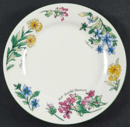 Geranium Salad/Dessert Plate