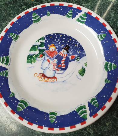 Sleigh Ride Salad Plate