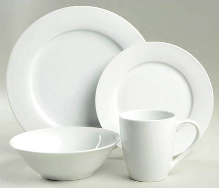 Naturally White 4 Piece Place Setting