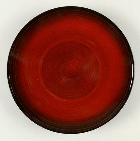 R S V P Red Salad Plate