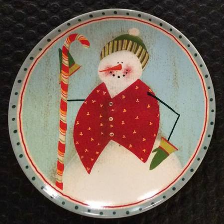 Frosty Folks Salad/Dessert Plate