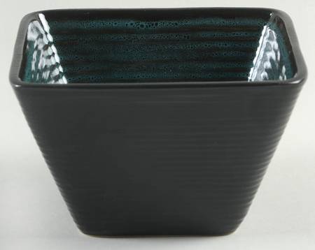 Tremiti Teal Square Soup/Cereal Bowl