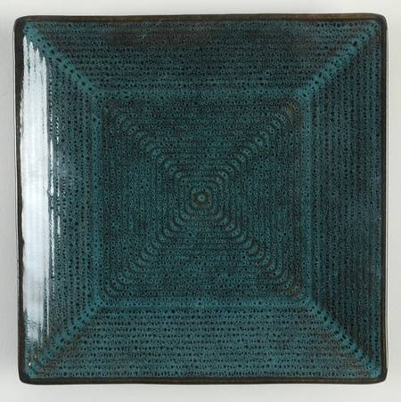 Tremiti Teal Square Appetizer Plate