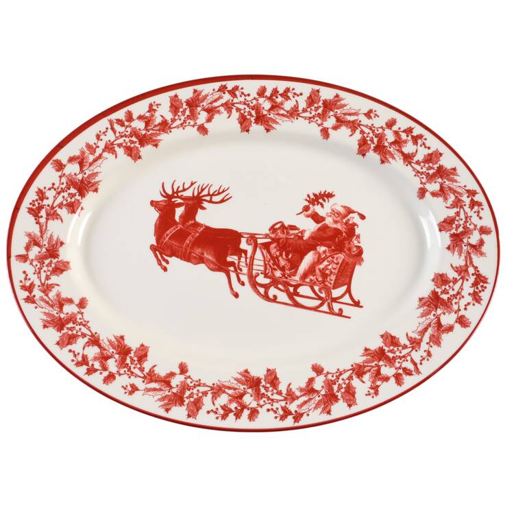 Melamine Dinnerware 17" Oval Serving Platter