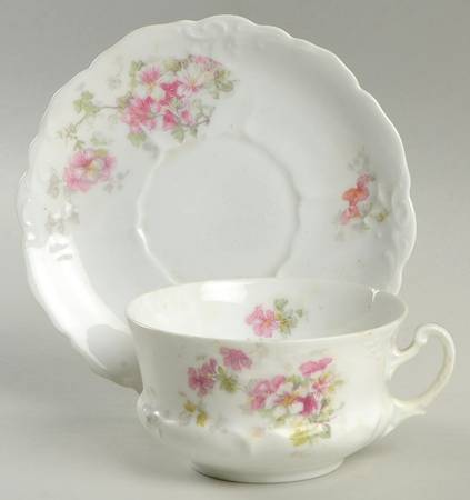 OSG74 (No Trim) Flat Cup & Saucer Set