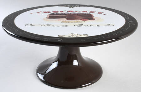 Sweets (Earthenware) 12" Diameter Pedestal Cake Stand