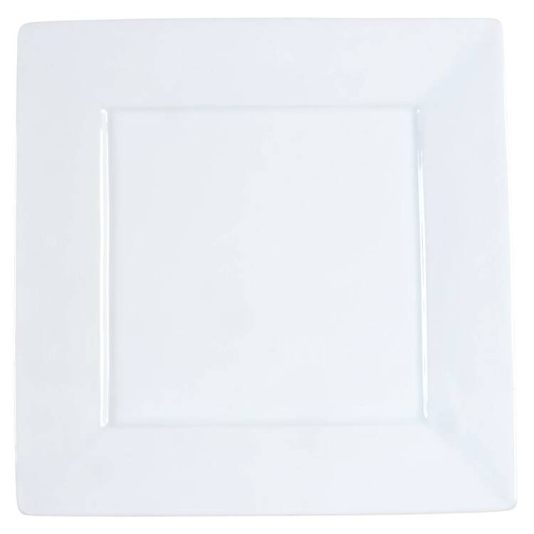 Simply White Square Dinner Plate by Our Table