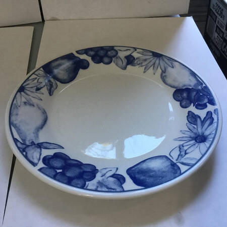 Fruit on Canvas Salad Plate