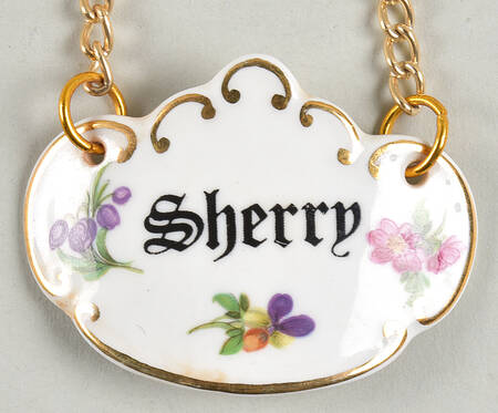 Decanter Labels Sherry Decanter Label