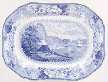 Bristol Scenes Blue Rectangular Serving Platter
