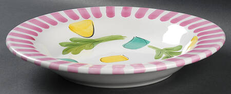 Tickled Pink Individual Dinner/Pasta Bowl