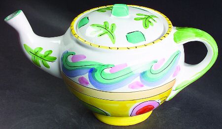 Tickled Pink Teapot & Lid