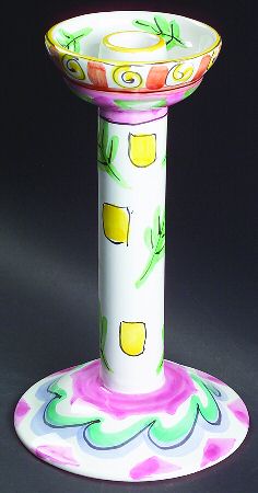 Tickled Pink 10" Candlestick