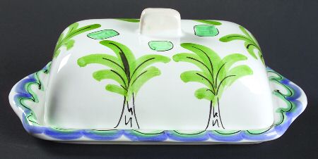 Tickled Pink Rectangular Covered Butter