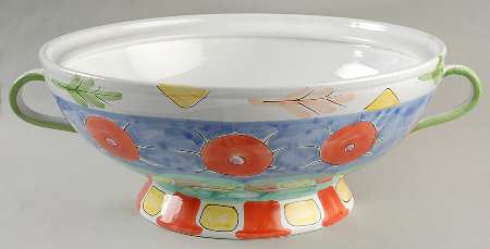 Tickled Pink Tureen No Lid