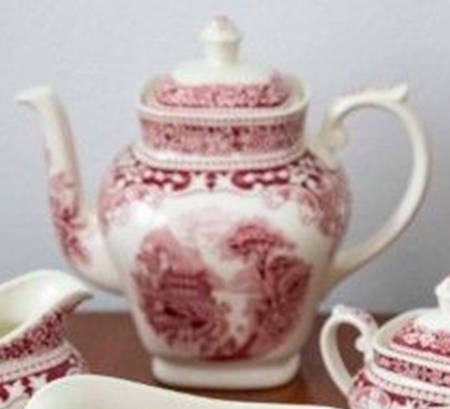 Cambridge Old England Maroon Coffee Pot & Lid