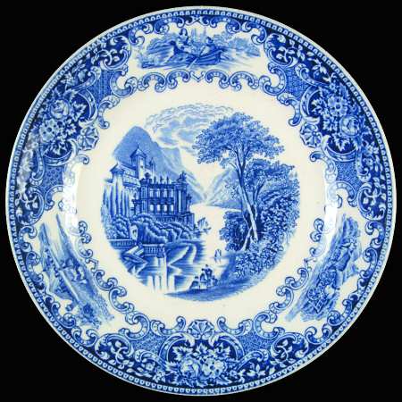 Cambridge Old England Blue Salad Plate