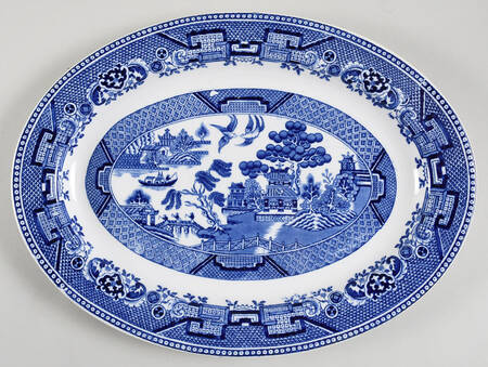 Willow 14" Oval Serving Platter