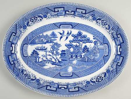 Willow 16" Oval Serving Platter