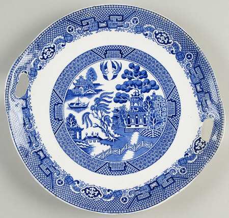 Willow Handled Cake Plate