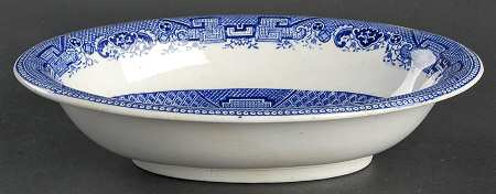 Willow 9" Oval Vegetable Bowl
