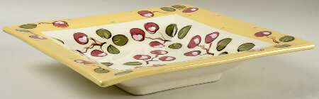 Cherries Large Square Dish