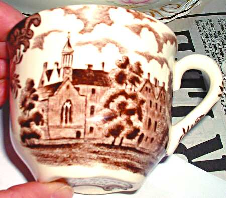 Avon Scenes Brown Flat Cup
