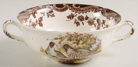 Game Series (Birds) Flat Cream Soup Bowl