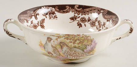 Game Series (Birds) Flat Cream Soup Bowl