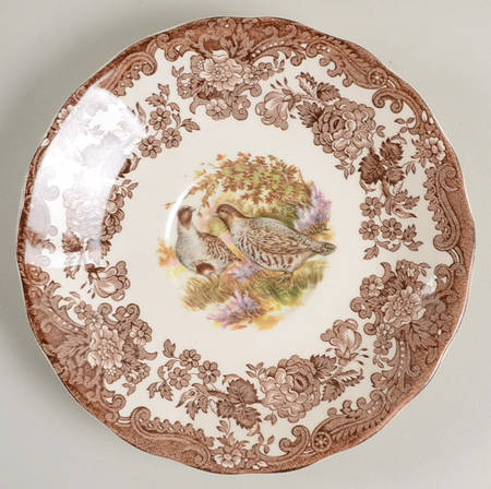 Game Series (Birds) Saucer for Flat Cream Soup Bowl