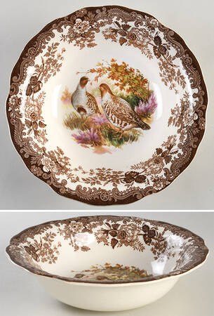 Game Series (Birds) 8" Round Vegetable Bowl