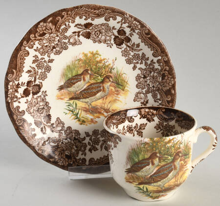 Game Series (Birds) Flat Cup & Saucer Set