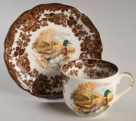Game Series (Birds) Flat Cup & Saucer Set