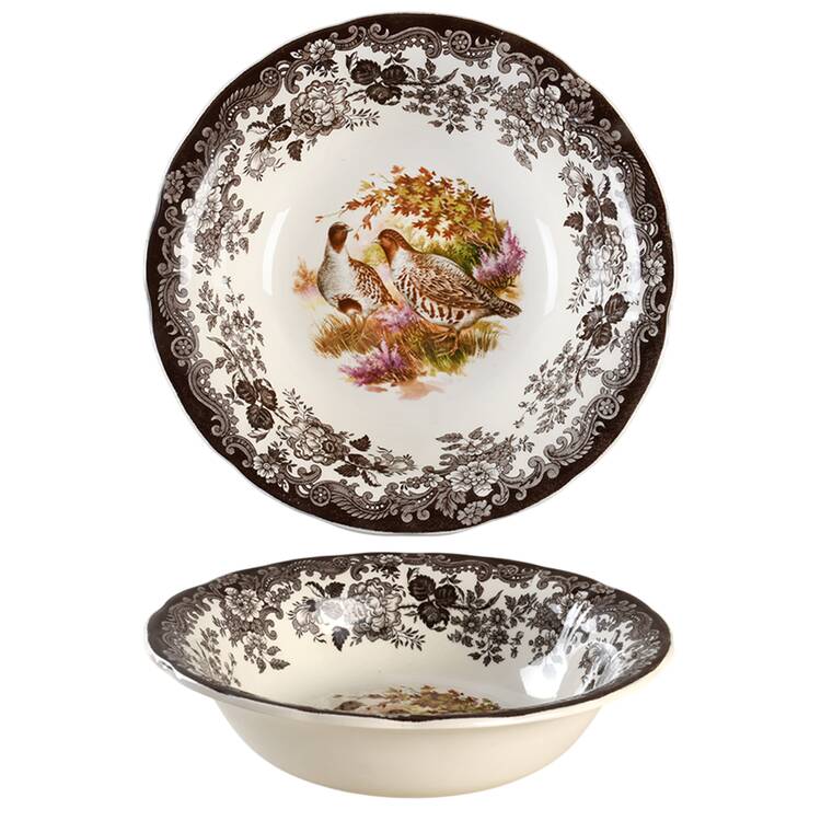 Game Series (Birds) 9" Round Vegetable Bowl