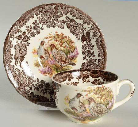 Game Series (Birds) Flat Cup & Saucer Set