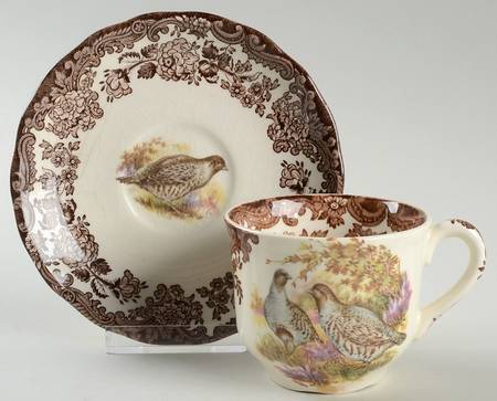 Game Series (Birds) Flat Cup & Saucer Set