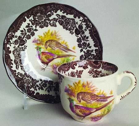 Game Series (Birds) Flat Cup & Saucer Set